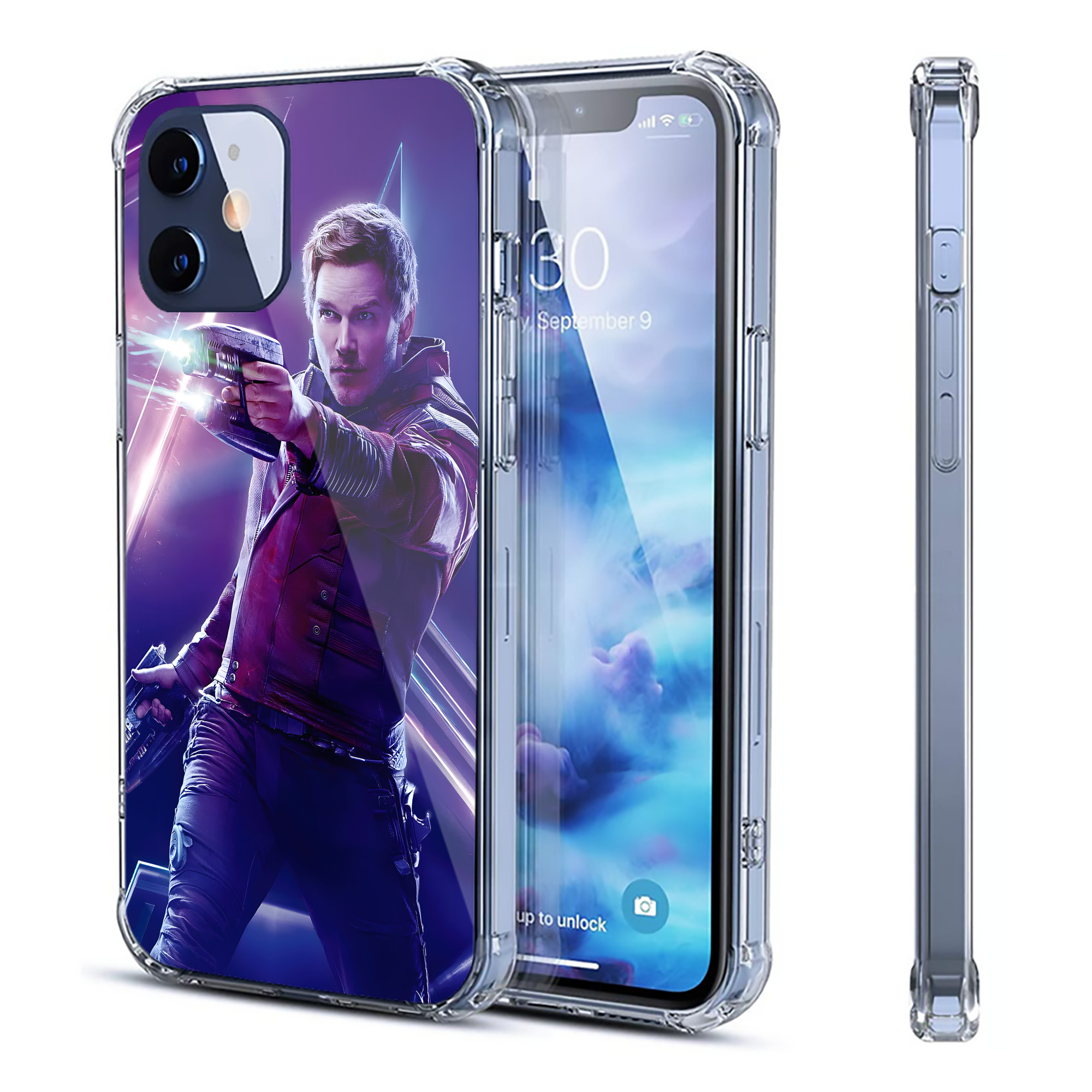 （画像用） アベンジャーズ The Avengers 【iPhone 12シリーズ対応】透明スマホケース（クリアソフトケース）
